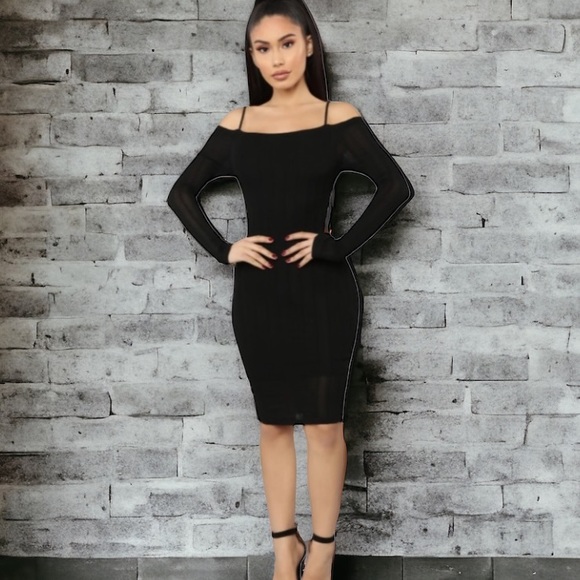 Fashion Nova Dresses & Skirts - FASHION NOVA BLACK NO ONE LIKE YOU DRESS SIZE MEDIUM